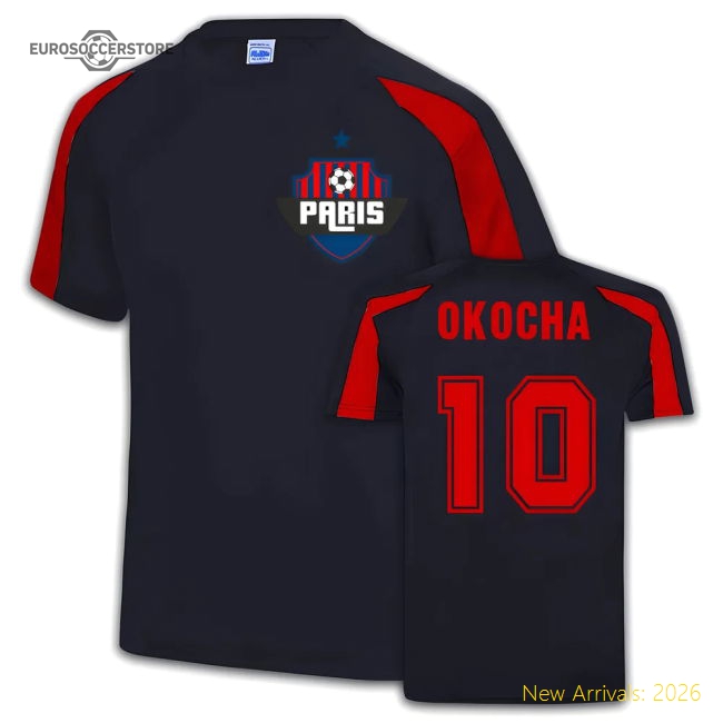 PSG Sports Training Jersey (Jay-Jay Okocha 10)-Football Jersey Hub