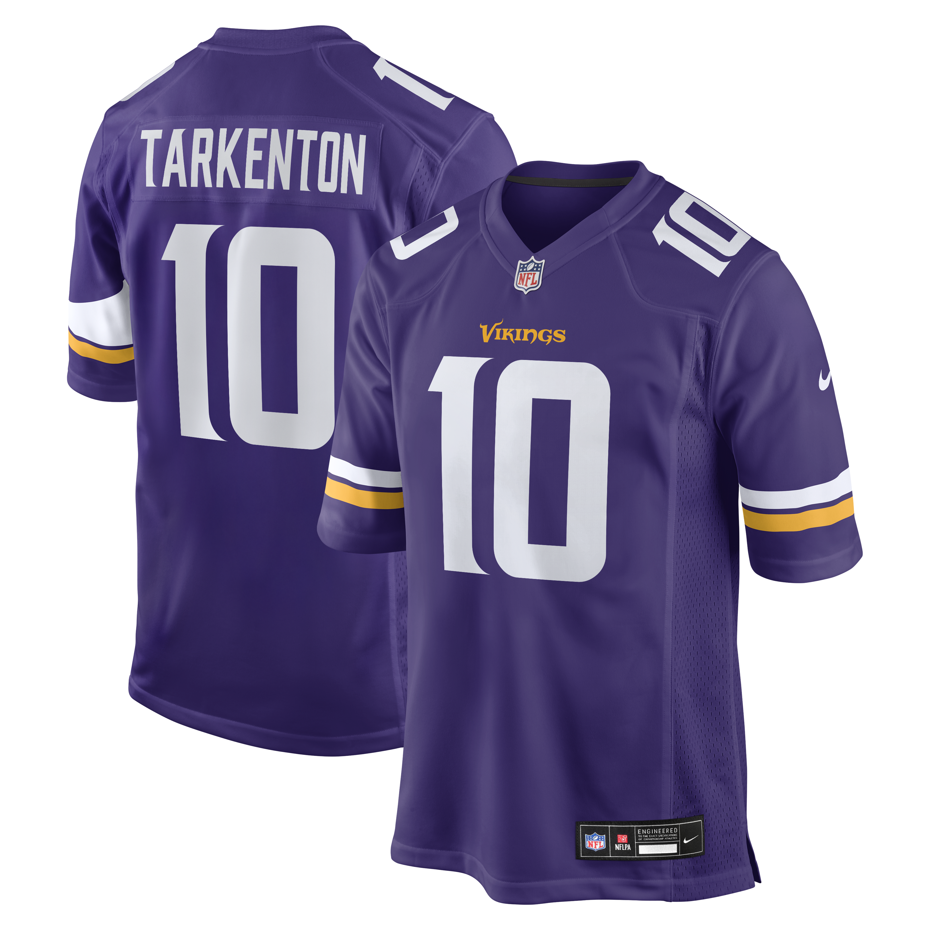 Women's Fran Tarkenton Minnesota Vikings Game Retired Player Jersey - Purple | Football Jersey Hub