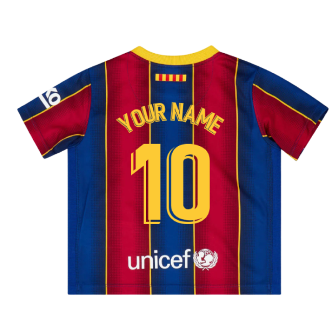 2020-2021 Barcelona Infants Home Kit (Your Name)-Football Jersey Hub