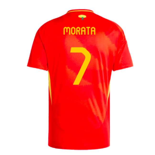 2024-2025 Spain Home Shirt (Morata 7)-Football Jersey Hub