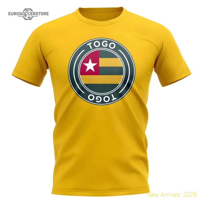 Togo Football Badge T-Shirt (Yellow)-Football Jersey Hub