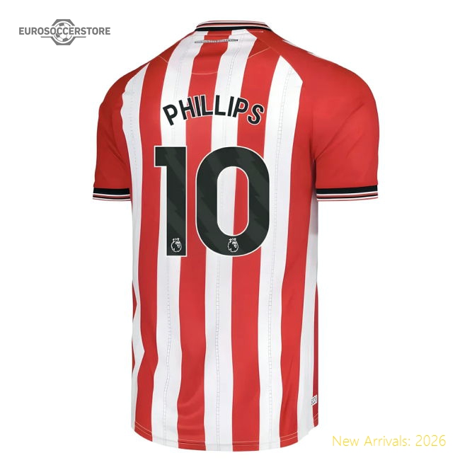 2025-2026 Sunderland Home Shirt (Phillips 10)-Football Jersey Hub