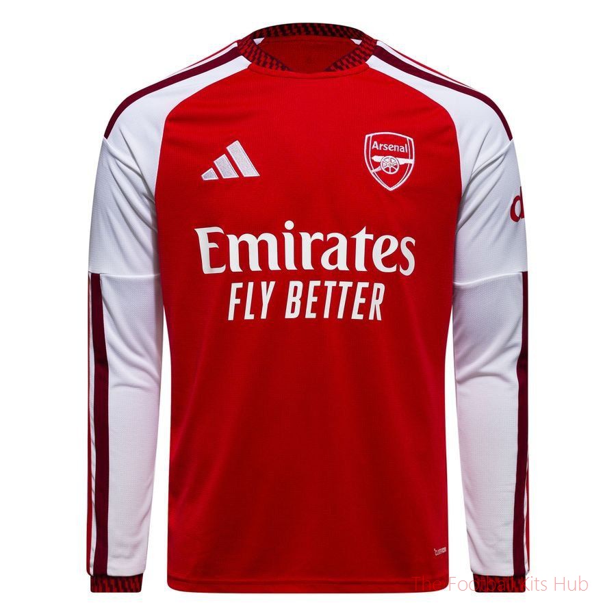 Arsenal Home Shirt 2026/27 Kids Long Sleeves PRE-ORDER-UniFootball Store