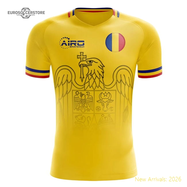 2025-2026 Romania Home Concept Football Shirt (Hagi 10)-Football Jersey Hub