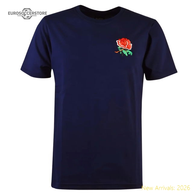 England Rugby T-Shirt - Navy-Football Jersey Hub