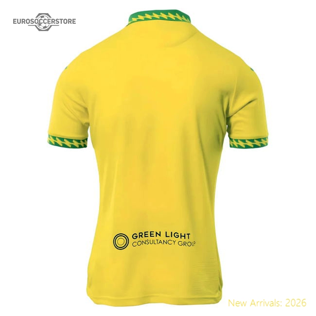 2025-2026 Norwich City Home Shirt-Football Jersey Hub