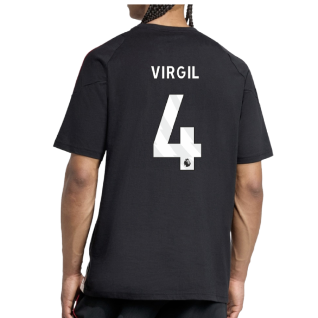 2025-2026 Liverpool Training Tee (Black) (Virgil 4)-Football Jersey Hub