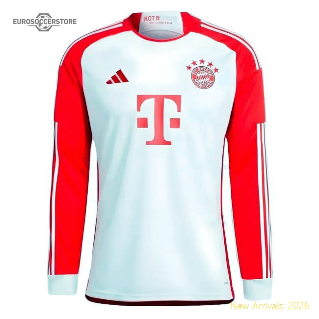 2023-2024 Bayern Munich Long Sleeve Home Shirt (Muller 25)-Football Jersey Hub