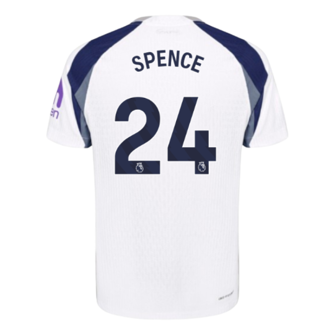 2025-2026 Tottenham Hotspur Authentic Home Shirt (Spence 24)-Football Jersey Hub