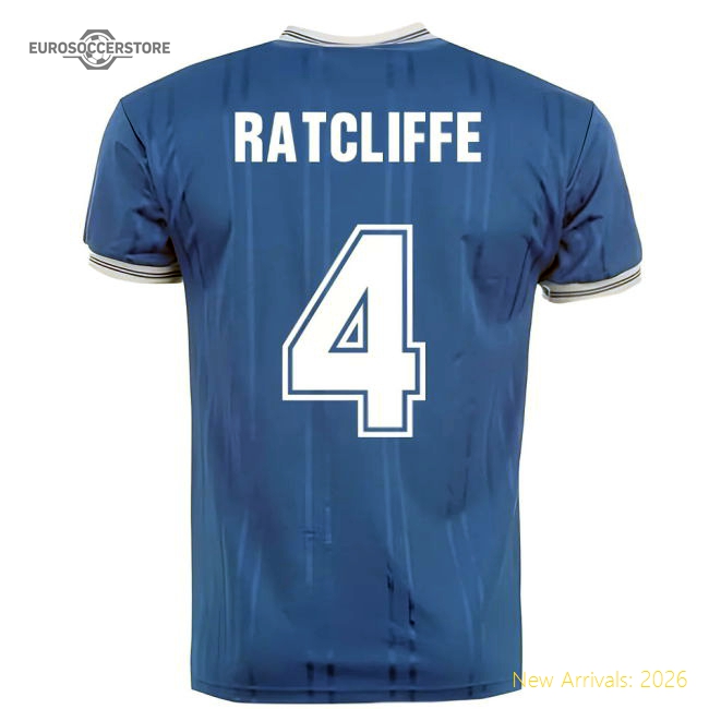 Score Draw Everton 1984 Home Shirt (Ratcliffe 4)-Football Jersey Hub