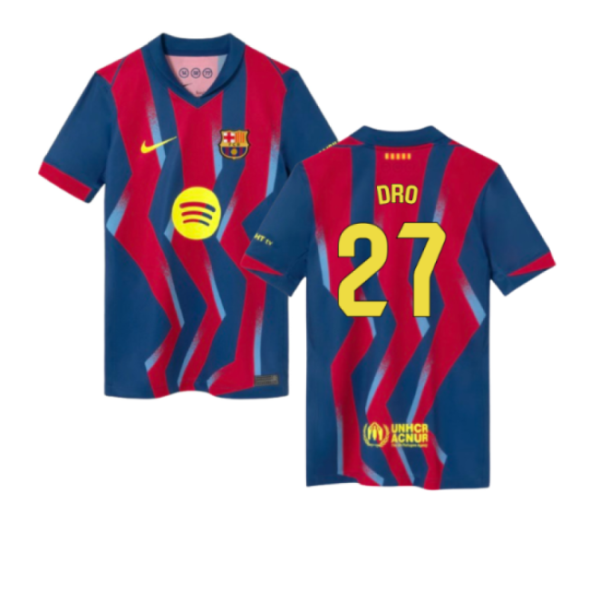 2025-2026 Barcelona Fourth Shirt (Kids) (Dro 27)-Football Jersey Hub
