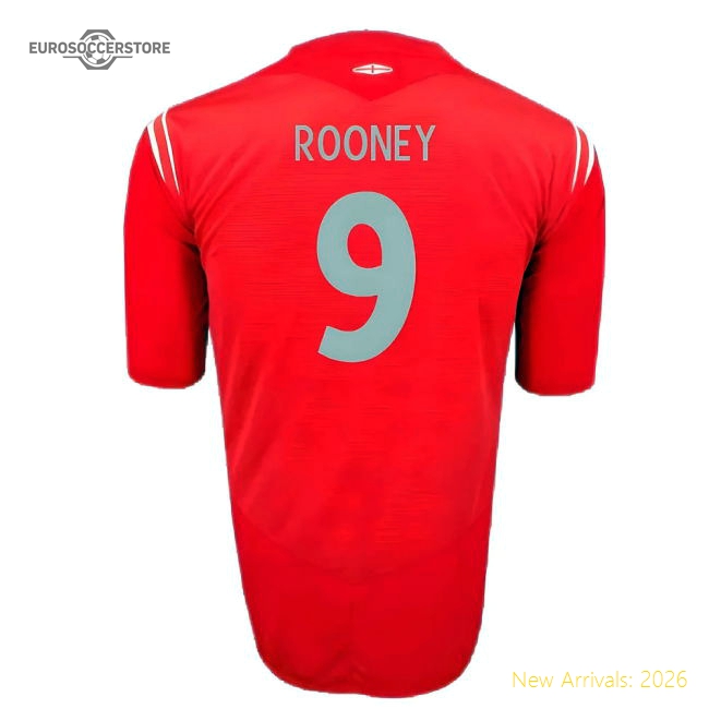 England 2004-06 Away Shirt (2XL) (Excellent) (Rooney 9)-Football Jersey Hub