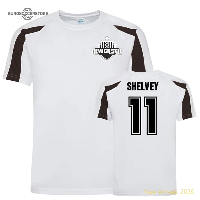 Jonjo Shelvey Newcastle Sports Training Jersey (White-Football Jersey Hub