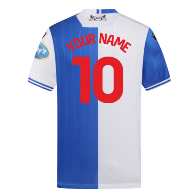 2025-2026 Blackburn Rovers Home Shirt (Your Name)-Football Jersey Hub
