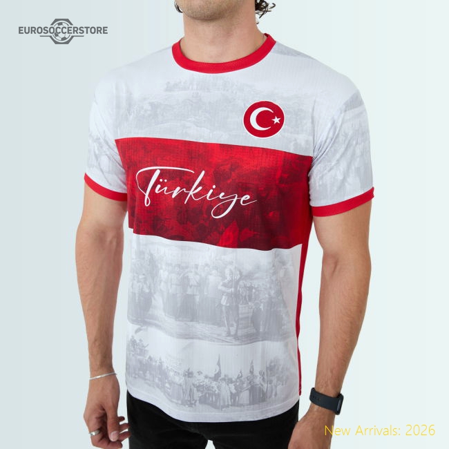 Turkey Legacy Football Jersey (Wolvate) Adult Short Sleeve-Football Jersey Hub
