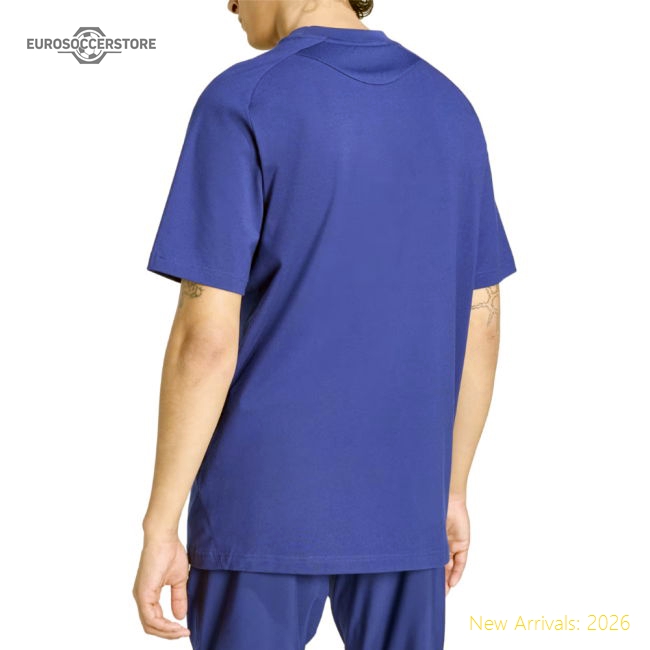 2026-2027 Italy Tiro Travel Tee (Blue)-Football Jersey Hub