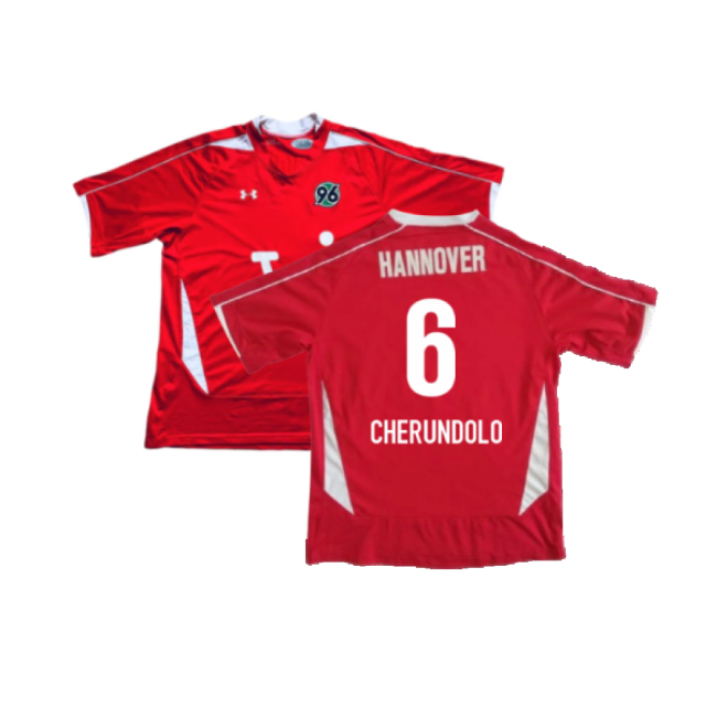 Hannover 2008-09 Home Shirt ((Excellent) M) (Cherundolo 6)-Football Jersey Hub