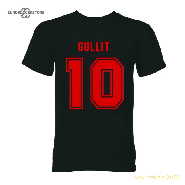 Ruud Gullit AC Milan Hero T-Shirt (Black)-Football Jersey Hub