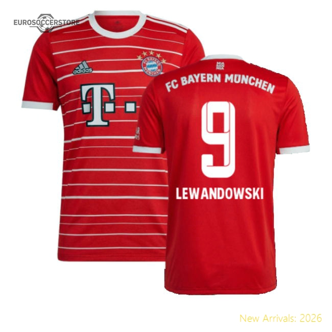 2022-2023 Bayern Munich Home Shirt (LEWANDOWSKI 9)-Football Jersey Hub