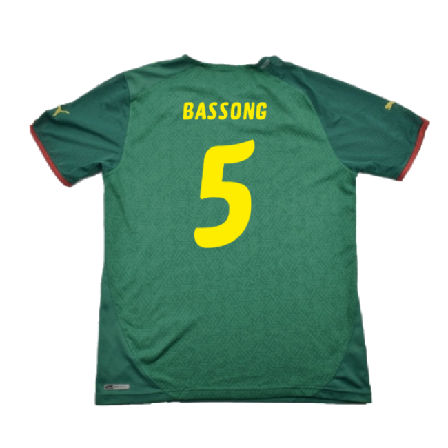 Cameroon 2010-11 Home Shirt ((Excellent) L) (Bassong 5)-Football Jersey Hub