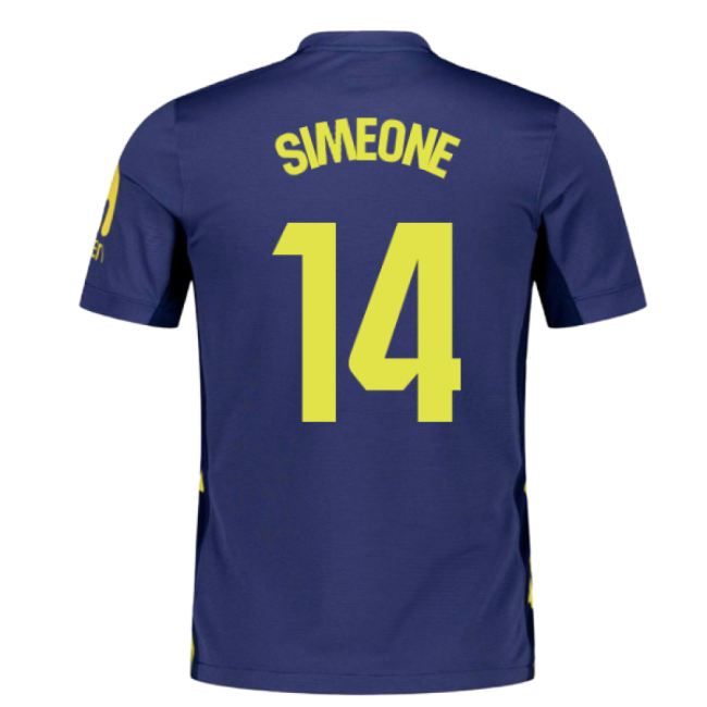 2025-2026 Atletico Madrid Away Shirt (Simeone 14)-Football Jersey Hub
