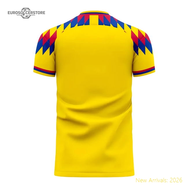 Colombia 2025-2026 Home Concept Football Kit (Libero)-Football Jersey Hub