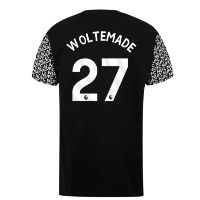Newcastle Graphic T-Shirt (Black) (Woltemade 27)-Football Jersey Hub