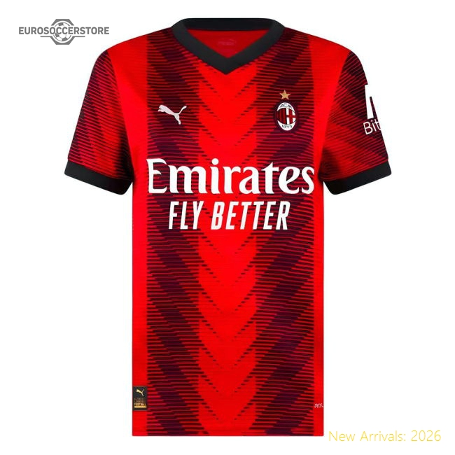 2023-2024 AC Milan Home Shirt (Ladies)-Football Jersey Hub