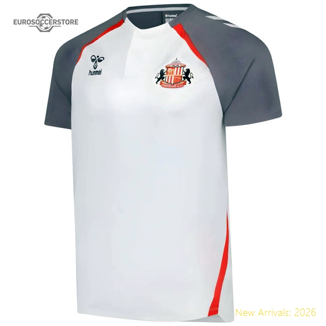 2025-2026 Sunderland Training Polo Shirt (White)-Football Jersey Hub