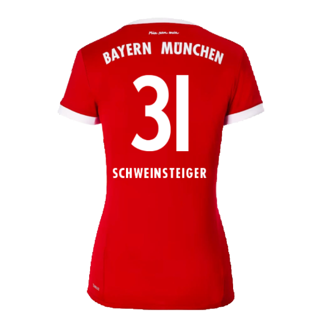 Bayern Munich 2017-18 Womens Home Shirt (XL) ((Excellent) XL) (Schweinsteiger 31)-Football Jersey Hub