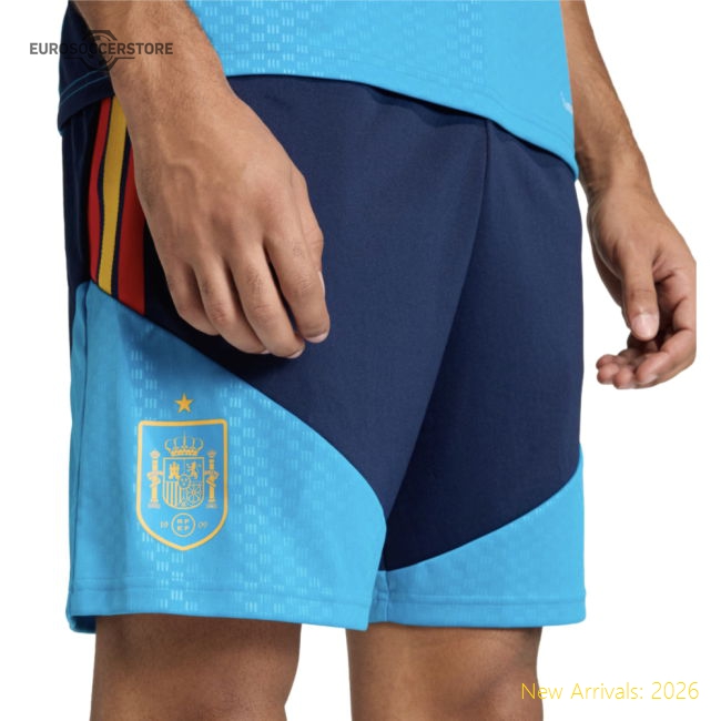 2026-2027 Spain Training Shorts (Night Indigo)-Football Jersey Hub