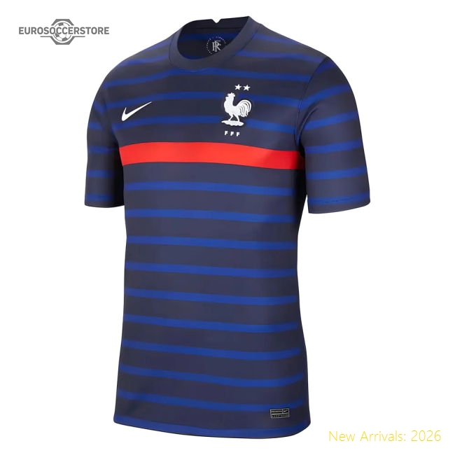 2020-2021 France Home Nike Football Shirt-Football Jersey Hub