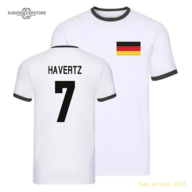 Germany Ringer T-Shirt (Kai Havertz 7)-Football Jersey Hub