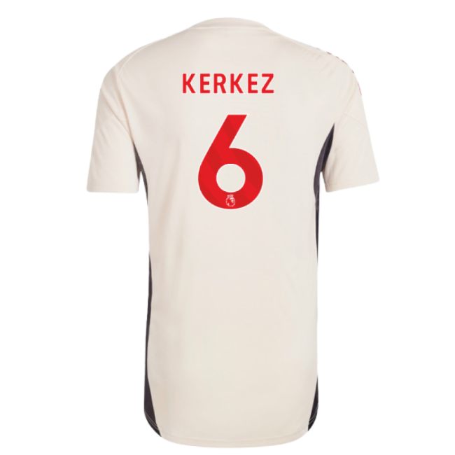 2025-2026 Liverpool Training Jersey (White) (Kerkez 6)-Football Jersey Hub