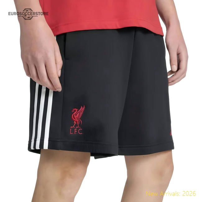 2025-2026 Liverpool DNA Shorts (Black)-Football Jersey Hub