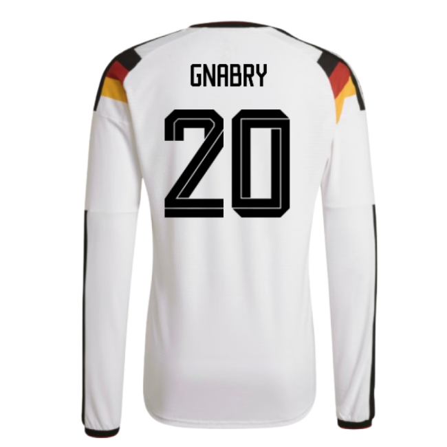 2026-2027 Germany Authentic Long Sleeve Home Shirt (Gnabry 20)-Football Jersey Hub
