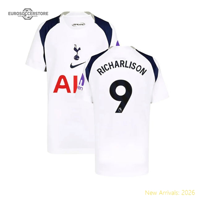 2025-2026 Tottenham Hotspur Home Shirt (Kids) (Richarlison 9)-Football Jersey Hub