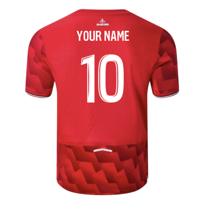 2025-2026 Lille Home Shirt (Your Name)-Football Jersey Hub