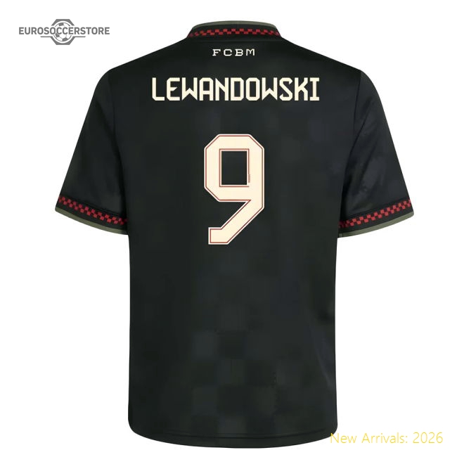 2025-2026 Bayern Munich Third Shirt (Kids) (Lewandowski 9)-Football Jersey Hub