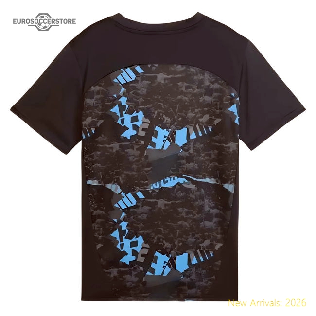 2024-2025 Man City Prematch SS Jersey (Strong Gray) - Kids (De Bruyne 17)-Football Jersey Hub