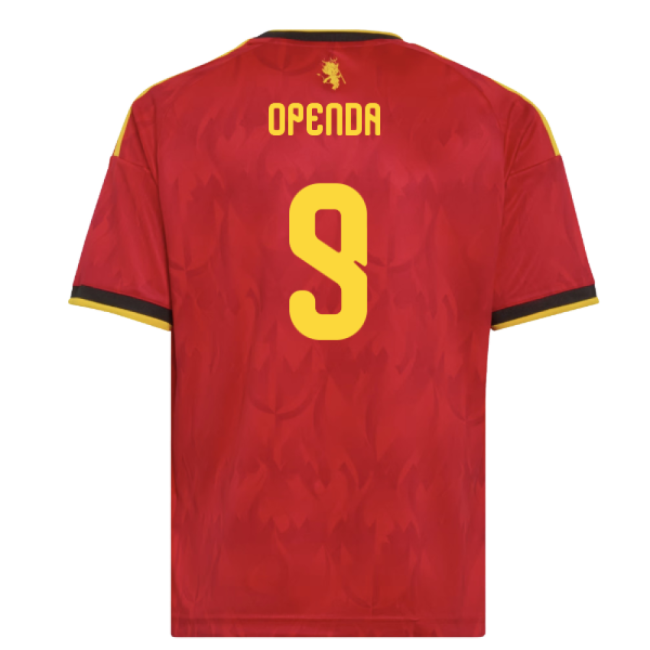 2026-2027 Belgium Home Shirt (Kids) (Openda 9)-Football Jersey Hub
