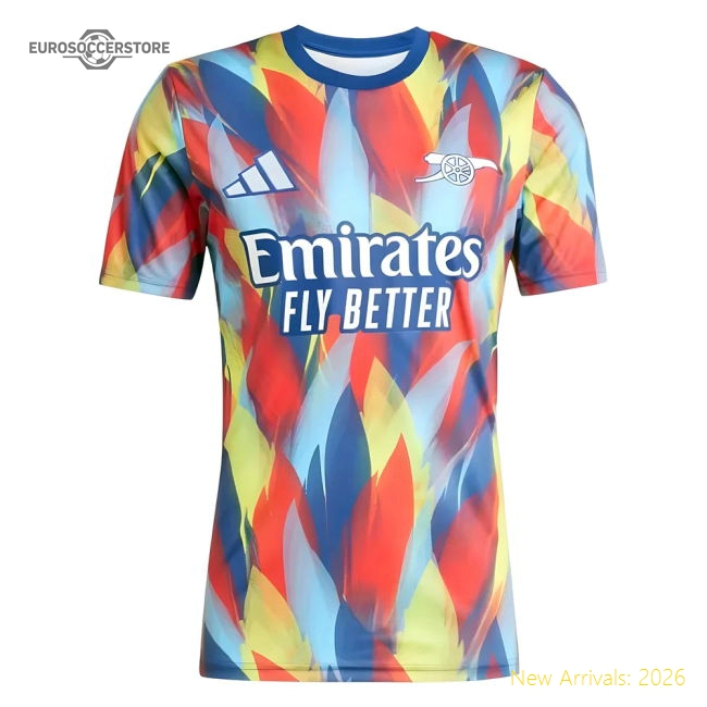 2025-2026 Arsenal Pre-Match Shirt (Victory Blue)-Football Jersey Hub