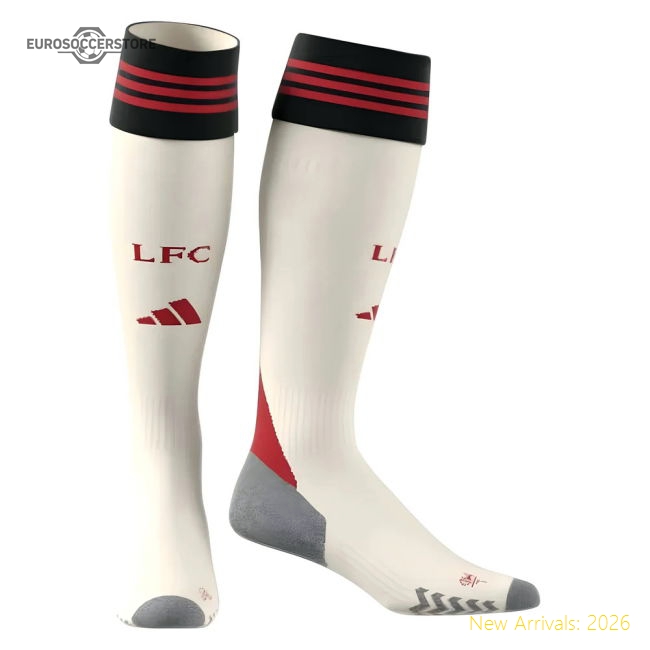 2025-2026 Liverpool Away Socks (White)-Football Jersey Hub