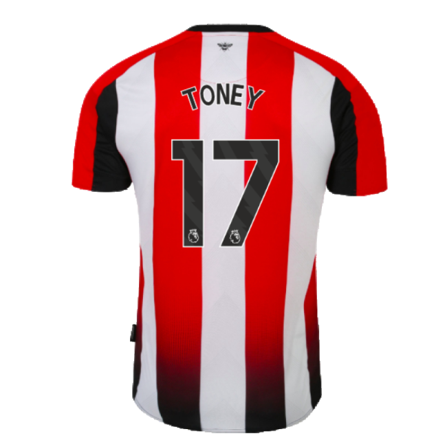 2023-2024 Brentford Home Shirt (Toney 17)-Football Jersey Hub