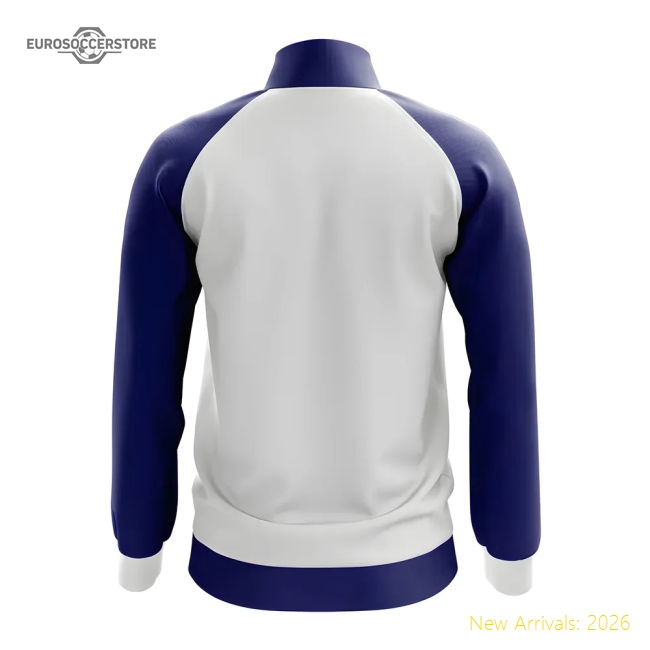 Finland Concept Football Track Jacket (White)-Football Jersey Hub