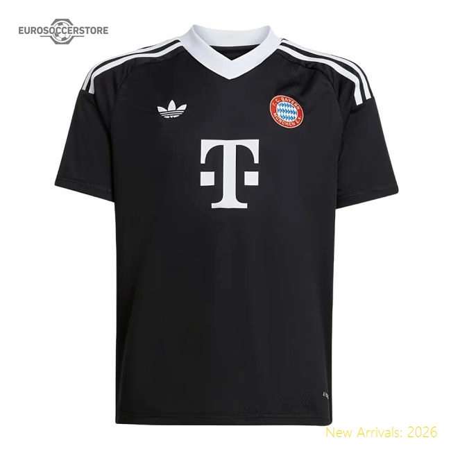 2024-2025 Bayern Munich Third Goalkeeper Shirt (Black) - Kids (Neuer 1)-Football Jersey Hub