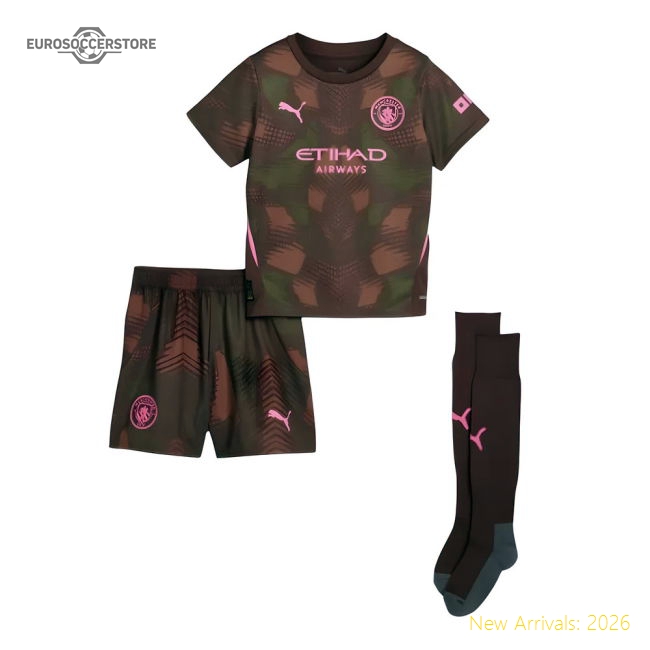 2024-2025 Man City Third Goalkeeper Mini Kit-Football Jersey Hub