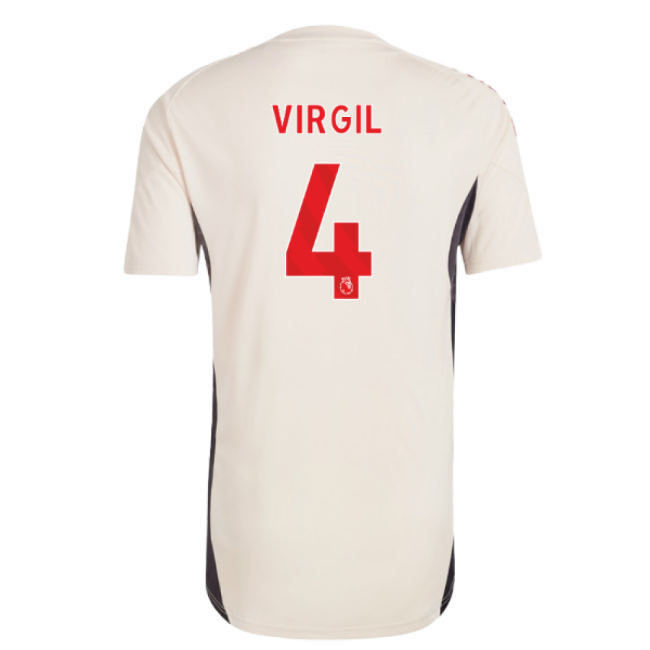 2025-2026 Liverpool Training Jersey (White) (Virgil 4)-Football Jersey Hub
