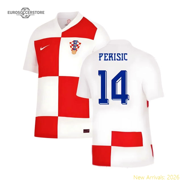 2024-2025 Croatia Home Shirt (Perisic 14)-Football Jersey Hub