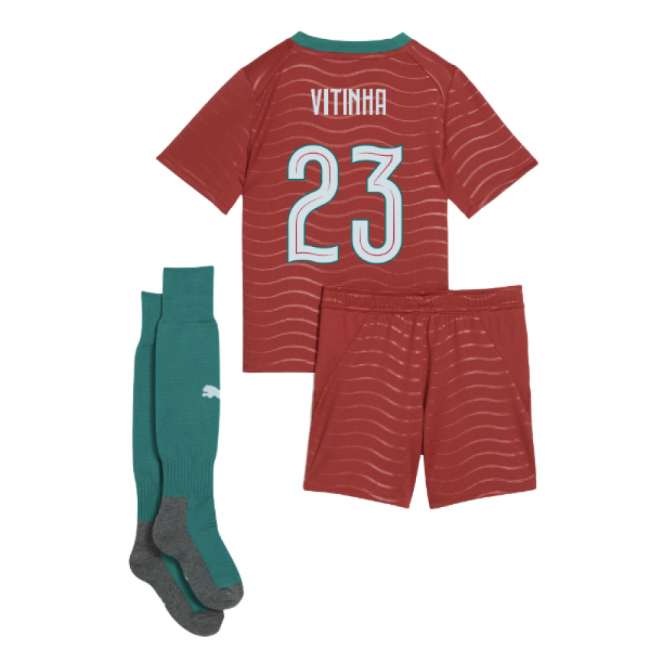 2026-2027 Portugal Home Mini Kit (Vitinha 23)-Football Jersey Hub